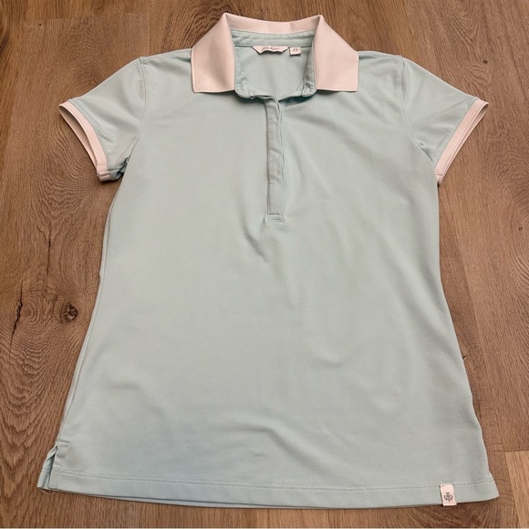 Lady Hagen Light Blue Polo Shirt - Picture 1 of 7